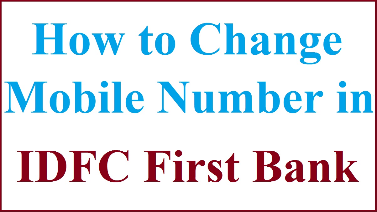 idfc first bank call center number