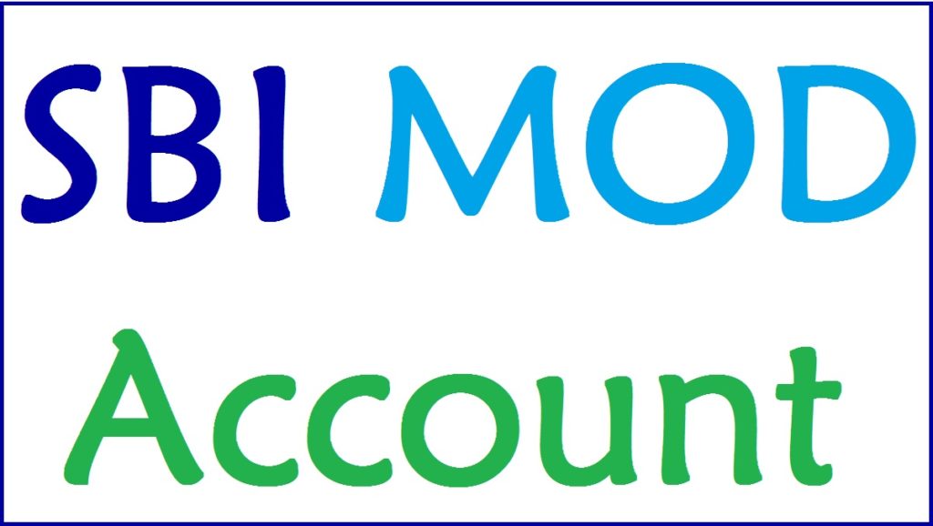 SBI MOD Account