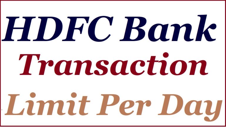 hdfc online transaction limit per da
