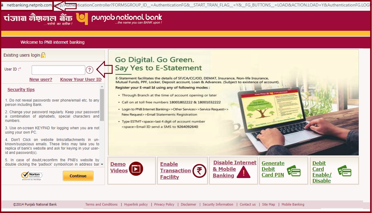 pnb net banking mobile number registration