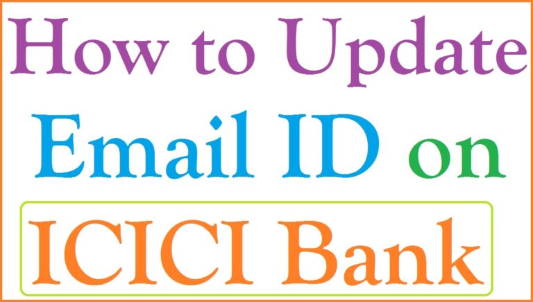 how to update email id in icici bank
