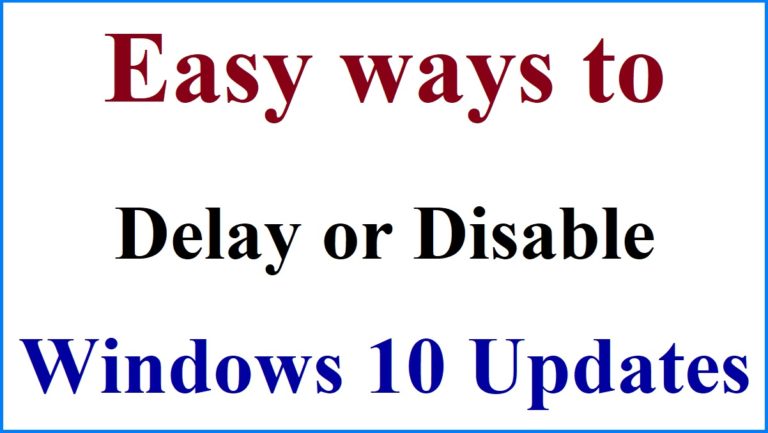 how to disable windows update in windows 10