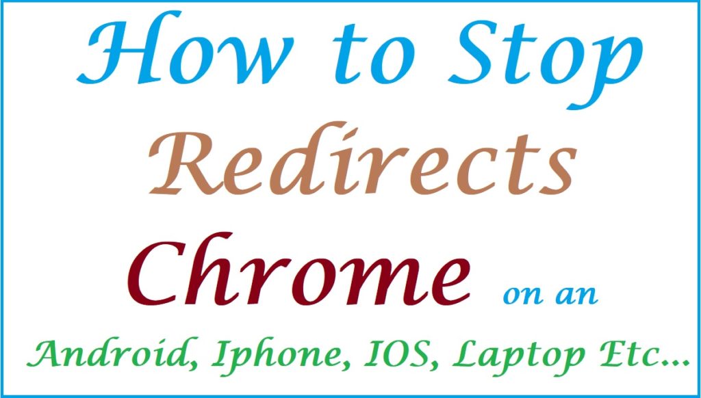 How to Stop Redirects Chrome